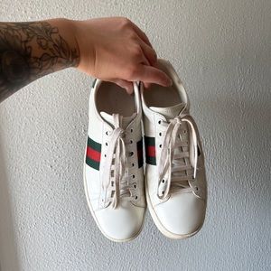 Gucci Ace Leather Sneakers